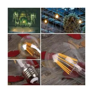 Bombillas LED A19 Edison regulables 4 W 2200 K blanco_6