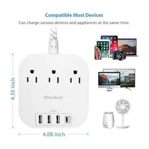 Power Strip 10ft Long Extension Cord with USB C Ports 3_6