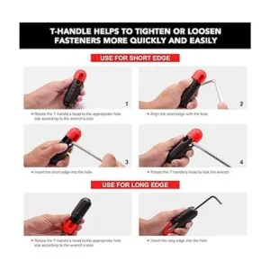 HUROFE Juego de llaves Allen hexagonales con extremo de_2