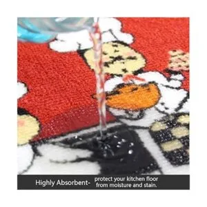 Wolala Home Juego de 2 alfombras de cocina para suelos de_4