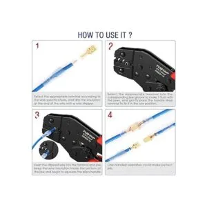 TUBTAP Herramienta de crimpado de pines para conectores de_4