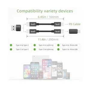 Certificado Budi MFi Cable USB tipo C y 3 tipos de_2