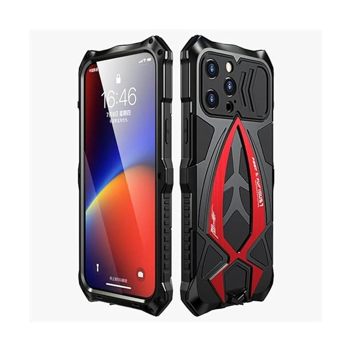 Metal Armor Funda compatible con iPhone 13 Pro Max de 6.7_4