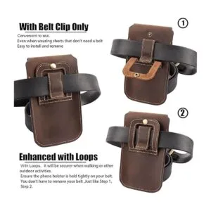 Topstache Funda de cuero para cinturón funda de teléfono_3