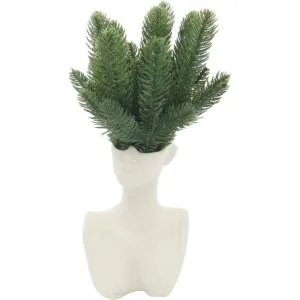 Hananona Ramas de pino artificiales plantas verdes_5