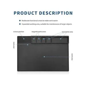 HTM202 Alfombrilla de soldadura de silicona negra_3