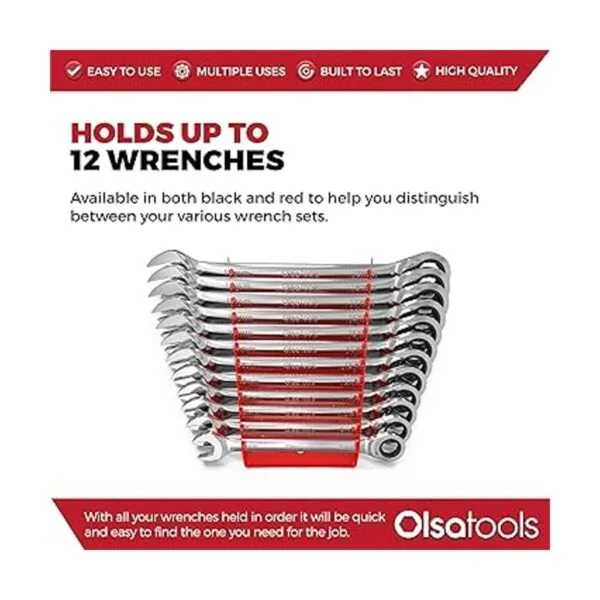 Olsa Tools Organizador de llaves de 12 piezas soporte_3