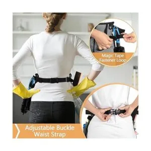 LoDrid Delantal de limpieza profesional con 9 bolsillos y_4