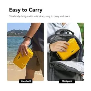 SYMIK A170GO2 Funda de transporte rígida impermeable para_5