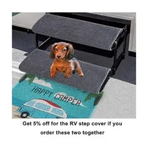 Aucuda Happy Camper Tapete divertido para puerta_5