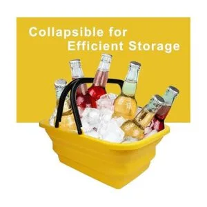 Dodifker Paquete de 2 cubos plegables para acampar con 3_4