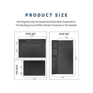 HTM202 Alfombrilla de soldadura de silicona negra_6