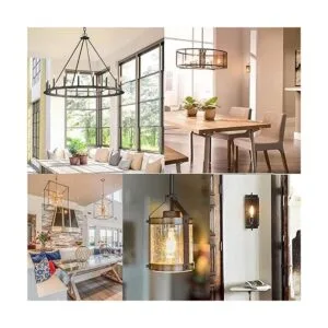 Bombilla LED T6 de 25 vatios E12 moderna lámpara de araña_7