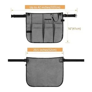 LoDrid Delantal de limpieza profesional con 9 bolsillos y_5