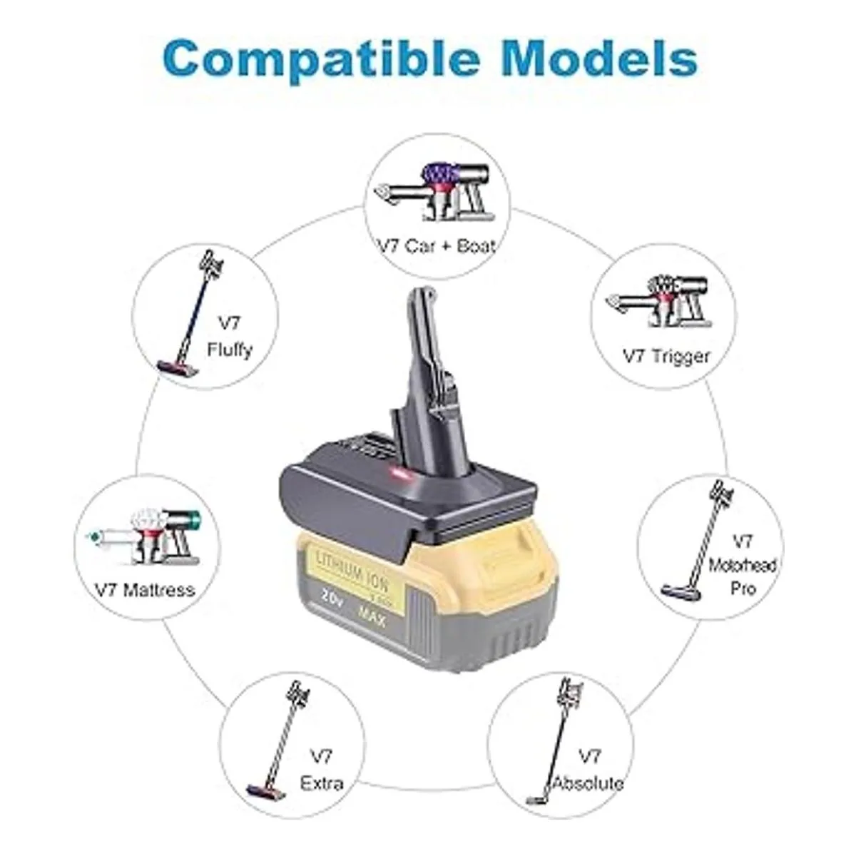 EID Adaptador V7 para batería de litio Dwalt de 20 V_4