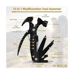 Hammer Multitool 15 en 1 equipo de supervivencia para_2