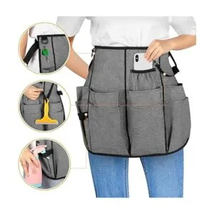 LoDrid Delantal de limpieza profesional con 9 bolsillos y_3