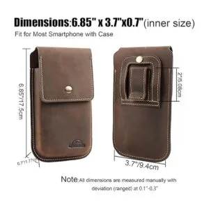 Topstache Funda de cuero para cinturón funda de teléfono_4