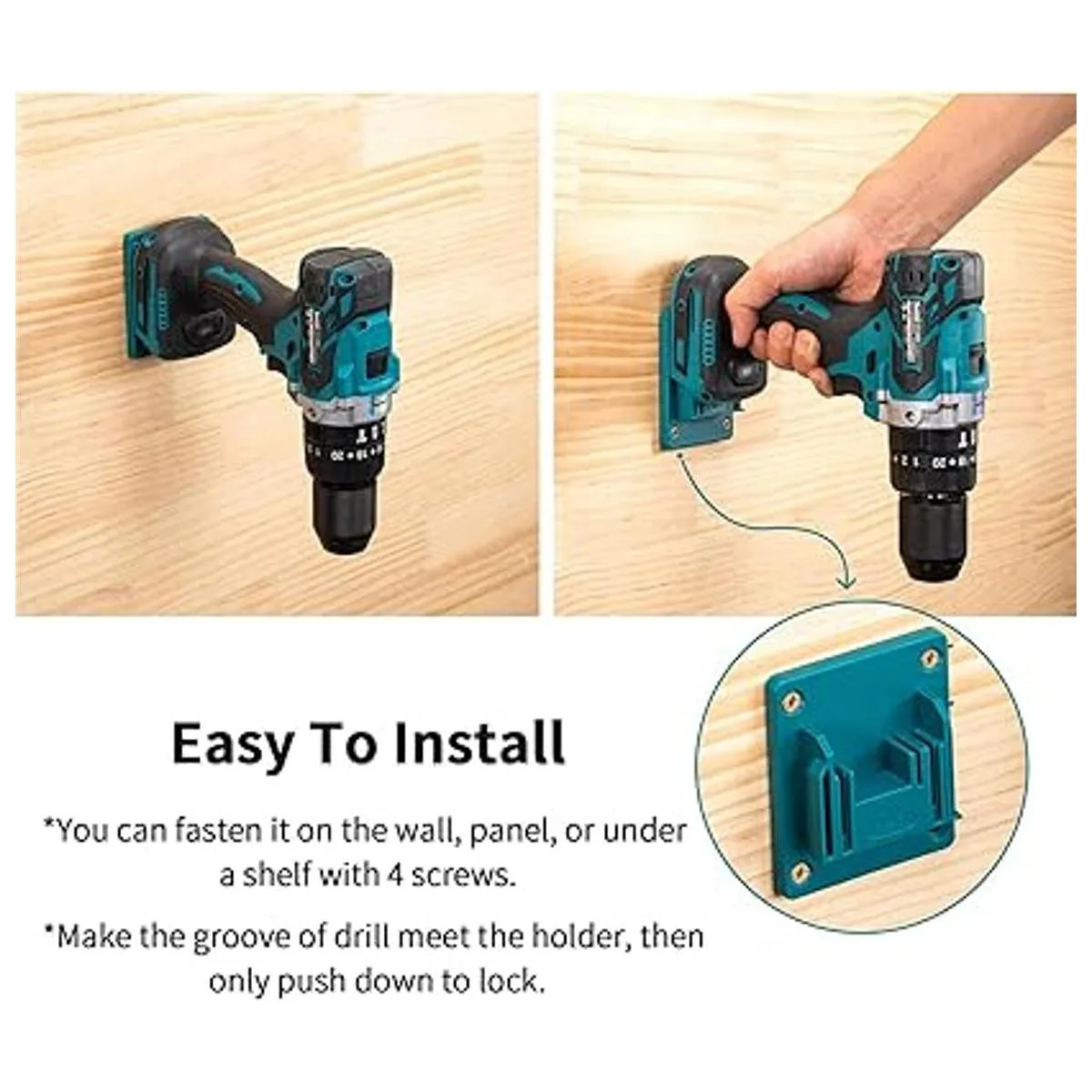 Paquete de 10 soportes de montaje para taladro apto para_3