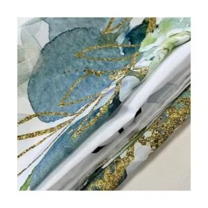 Wathon Cortina de ducha botánica con versículo de la_3