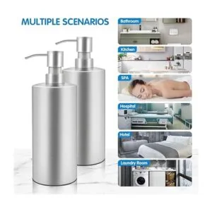 ARKTEK Dispensador de jabón grande de acero inoxidable_5