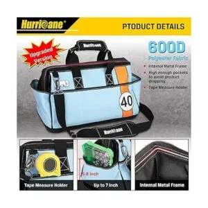 HURRICANE Bolsa de herramientas de boca ancha de 16_2
