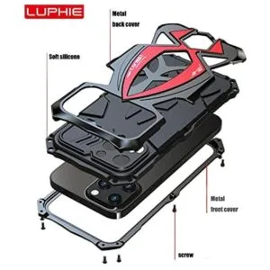 Metal Armor Funda compatible con iPhone 13 Pro Max de 6.7_3