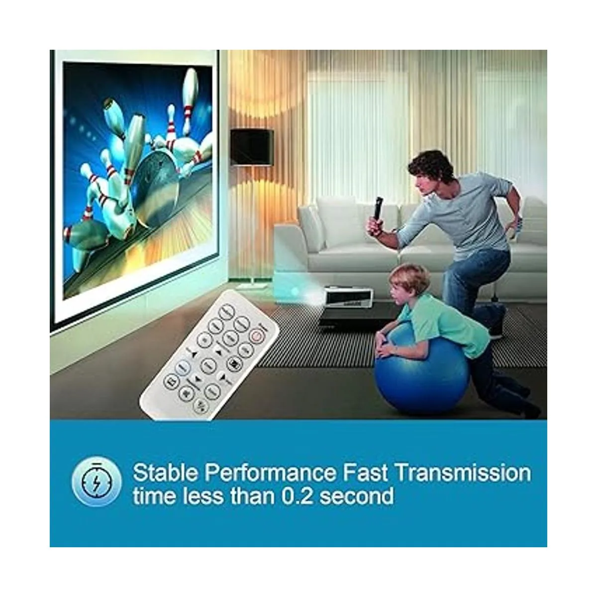 Proyector universal con control remoto para Optoma H112e_3