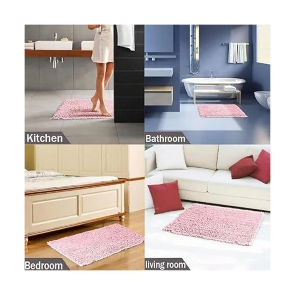 HomDSim Alfombra de baño lanuda de 20 x 32 pulgadas_4