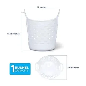 Clorox Cesta flexible para lavandería cesta de plástico_5