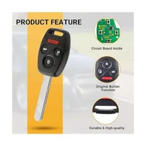 Llavero remoto de entrada sin llave compatible con Honda_3