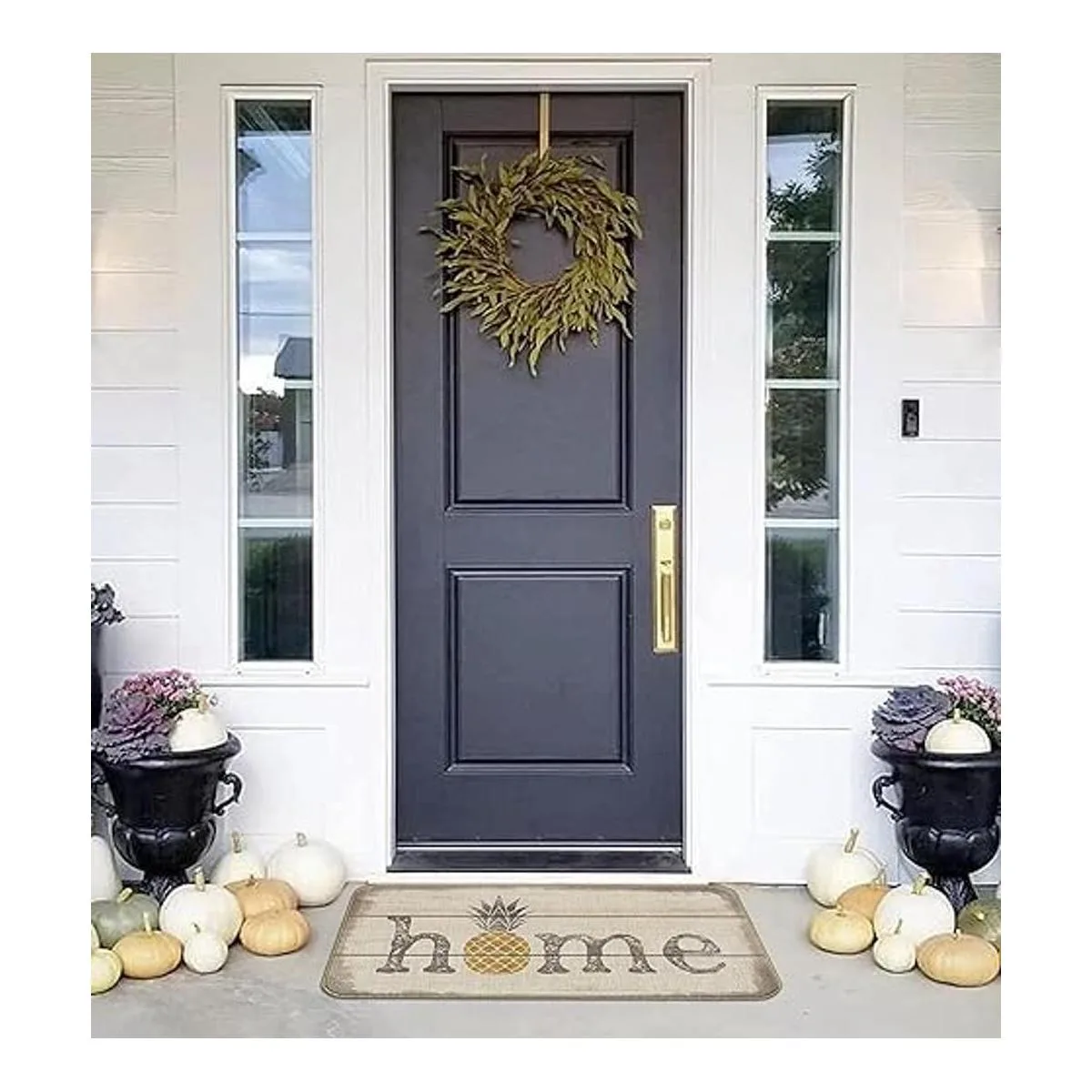 Felpudo con temática de piña para entrada frontal de_3