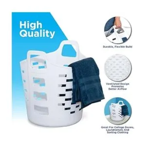 Clorox Cesta flexible para lavandería cesta de plástico_3