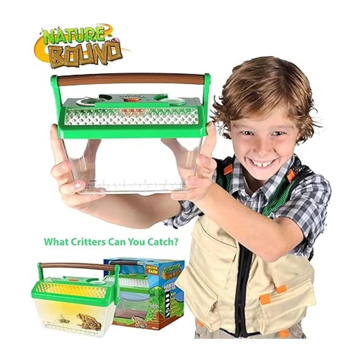 Set de hábitat para insectos y ranas Nature Bound con luz_4