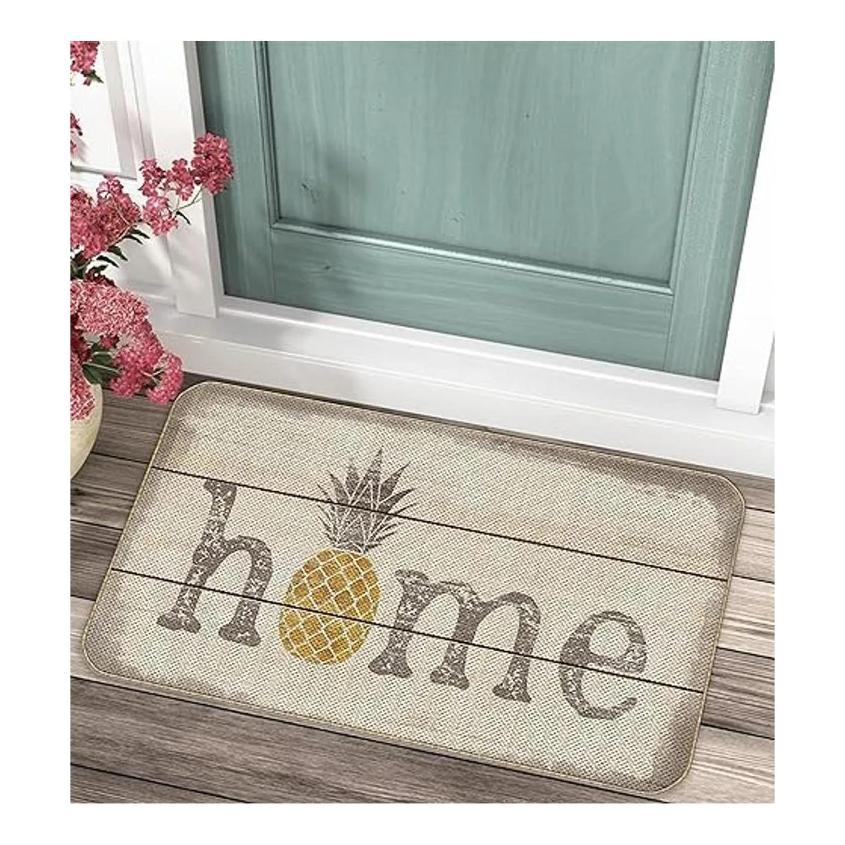 Felpudo con temática de piña para entrada frontal de_2