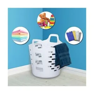 Clorox Cesta flexible para lavandería cesta de plástico_4