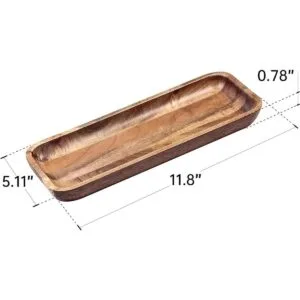 Bandejas para servir madera de acacia juego de 3 platos_2