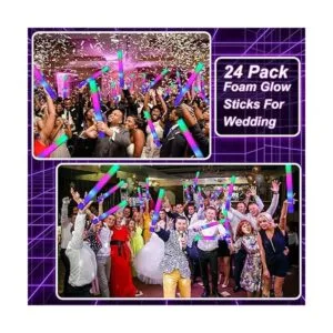 24 Pcs Giant 16 Inch Foam Glow Sticks New Years Eve Party_2