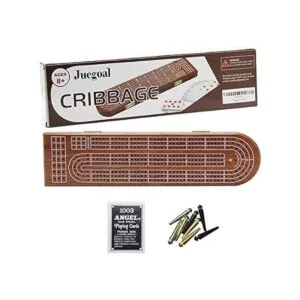 Juegoal Juego de mesa de madera para cuna de 3 pistas con_6