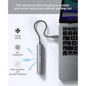 Teleadapt Adaptador concentrador USB tipo C 5 en 1. HDMI_3