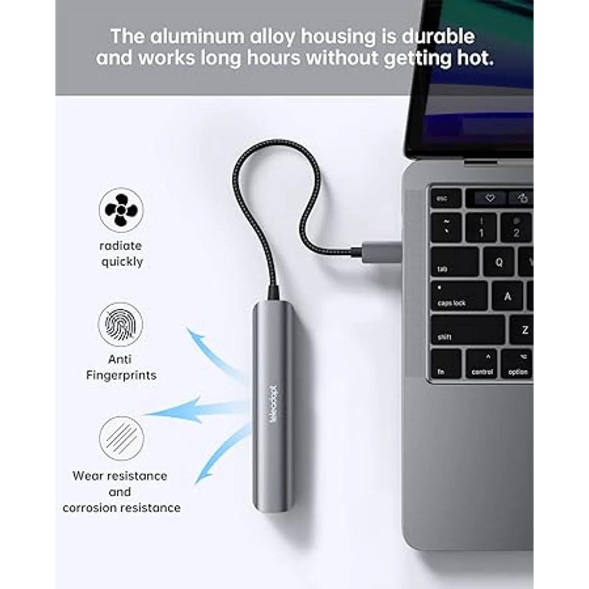 Teleadapt Adaptador concentrador USB tipo C 5 en 1. HDMI_3