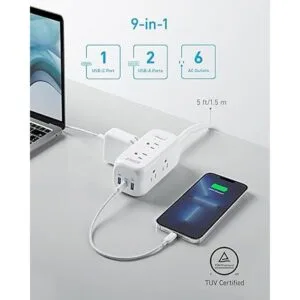 Anker Protector de sobretensiones USB C 300 J 6 tomas_3