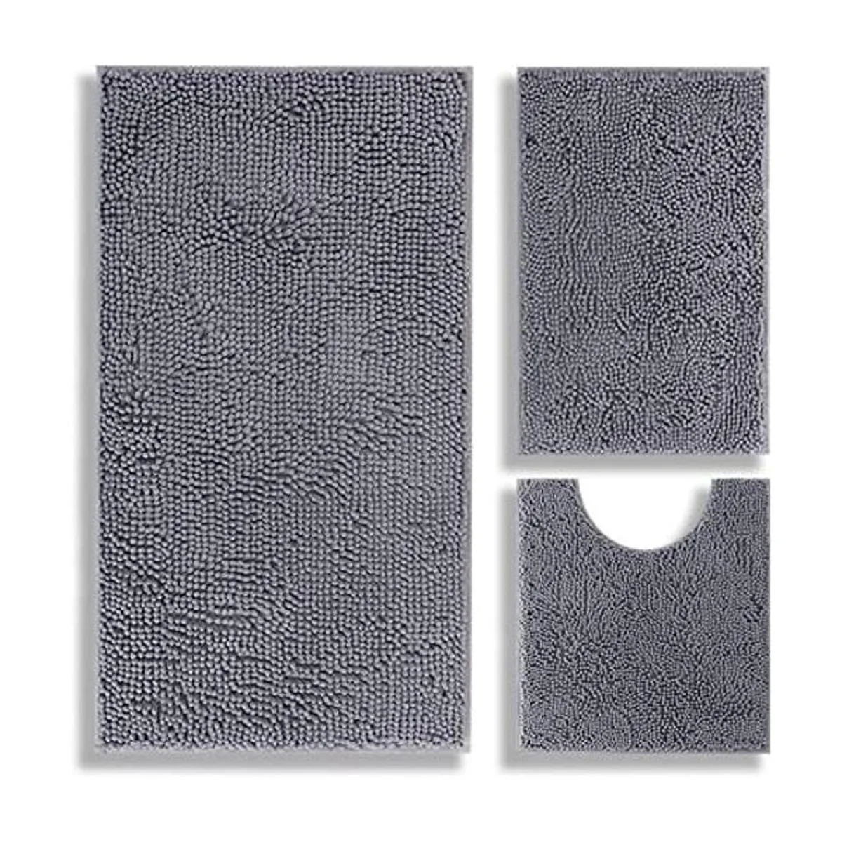 Alfombras de baño de felpilla de lujo 3 piezas extra_1