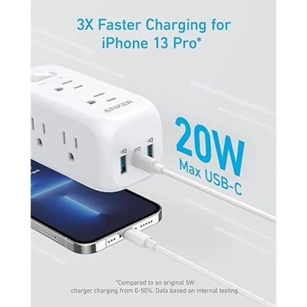 Anker Protector de sobretensiones USB C 300 J 6 tomas_2