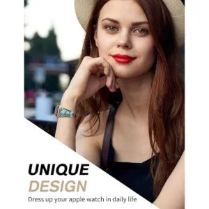 Minyee Compatible con Apple Watch Band de 1.496 pulgadas_6