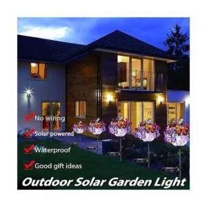 Outdoor Solar Lights Weepong 2 Pack Solar Garden Stake_2
