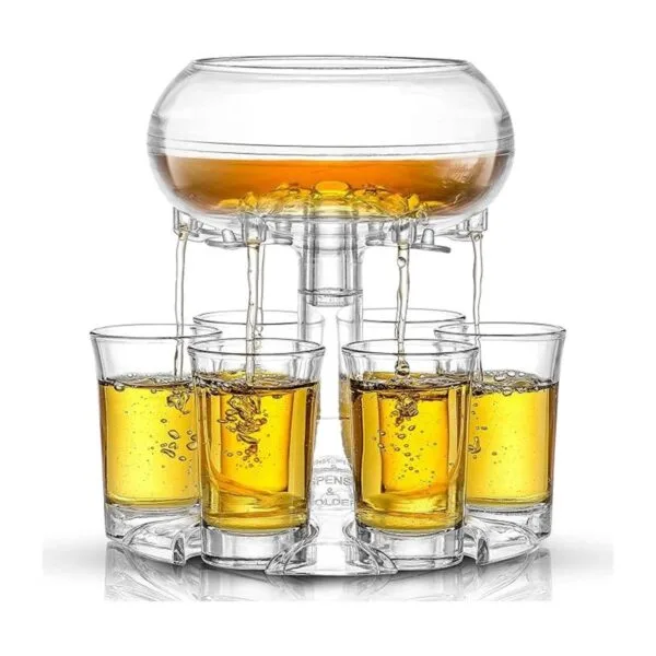 JoyJolt Dispensador de 6 vasos de chupito y vaso de_1