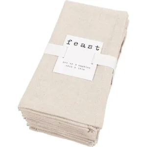 KAF Home Overbrook Chambray Juego de 8 servilletas beige_1