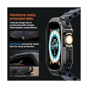 Spigen Rugged Armor Funda diseñada para Apple Watch Ultra_4