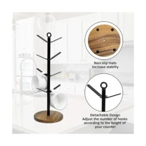 simesove Soporte de almacenamiento de secado para tazas de_4